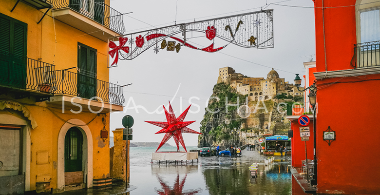 Il borgo di Ischia Ponte a Gennaio